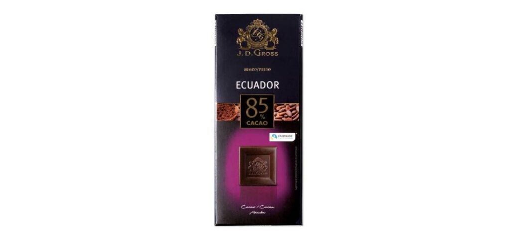 chocolate 85 cacao de Lidl