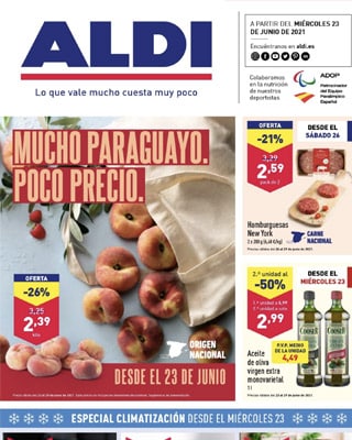 Catálogo ALDI del 23 al 29 de junio