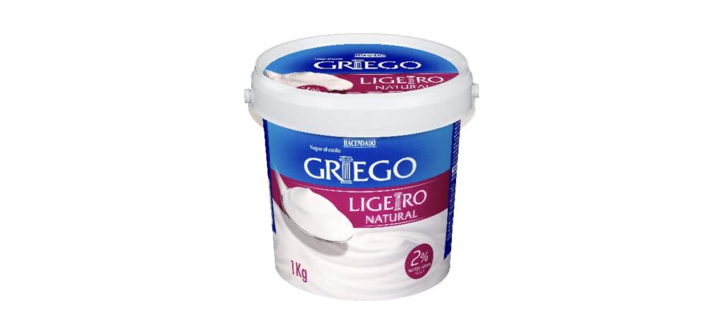 yogur griego ligero natural hacendado 2 materia grasa mercadona