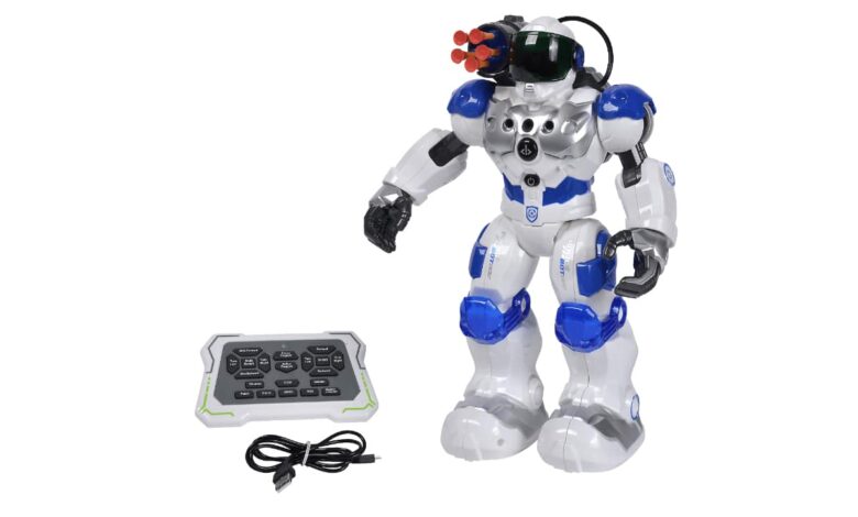 juguete robot con mando a distancia en aldi