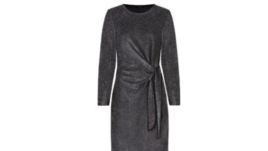 vestido corto brillante lidl