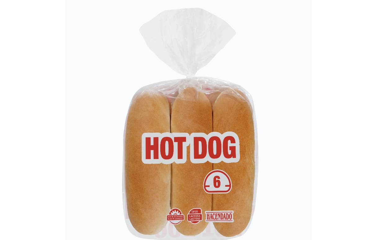 Pan hot dog de la marca Hacendado en Mercadona