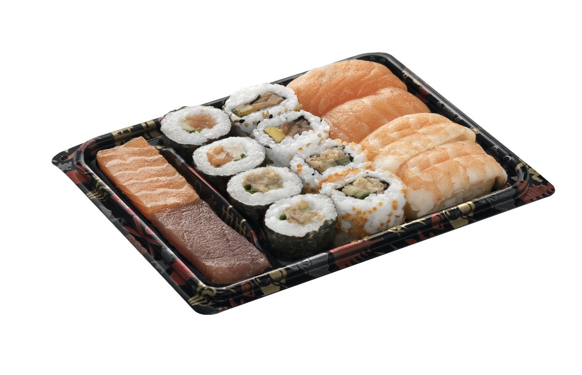 surtido sushi 16 piezas en mercadona