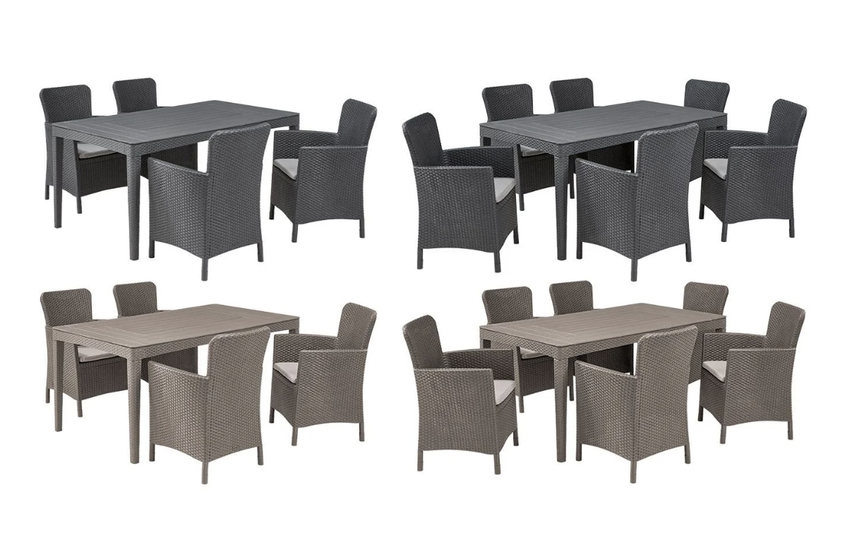 conjunto mesa y sillones de exterior en lidl