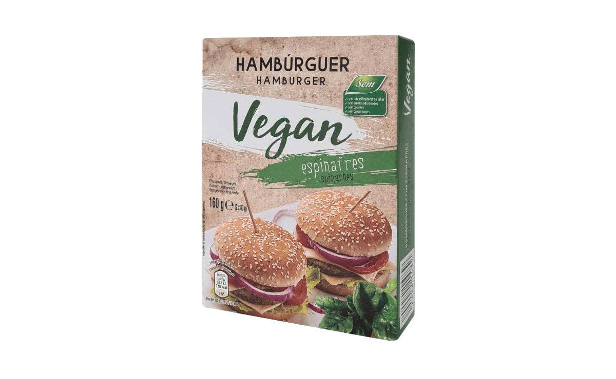 hamburguesa vegana de espinacas el aldi