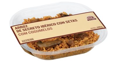 Arroz de secreto ibérico con setas Hacendado en Mercadona arroz con secreto iberico y setas haceandado mercadona