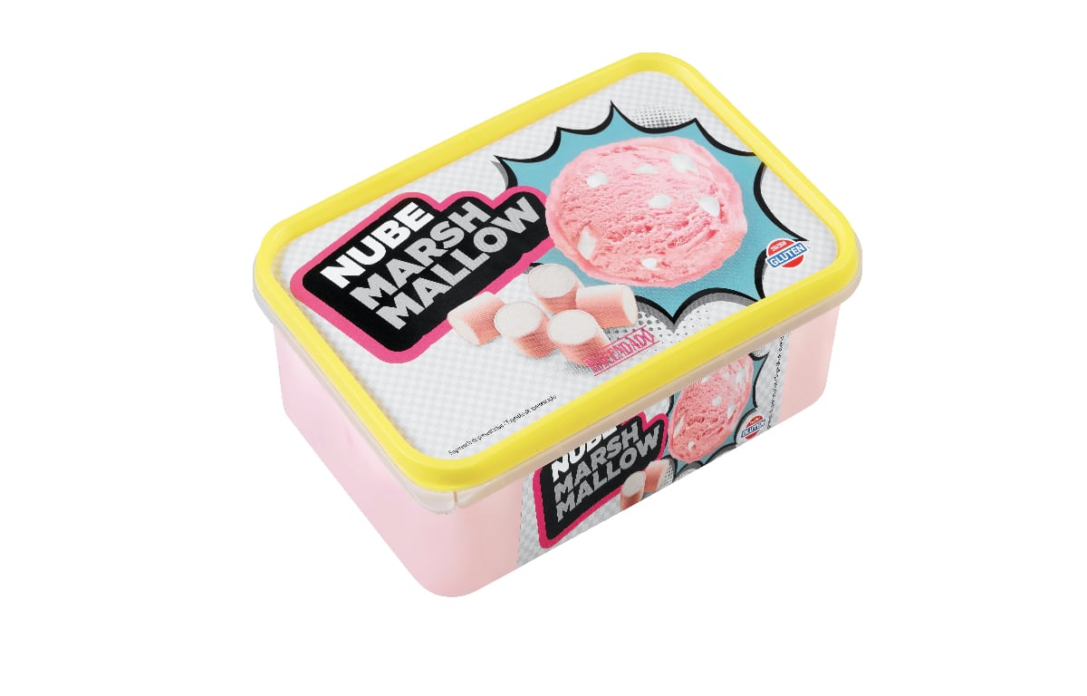 helado sabor nube con espumas dulces en mercadona marca hacendado