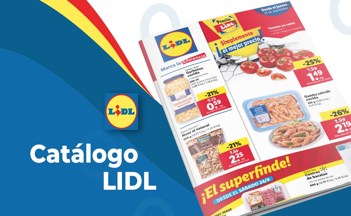 Catálogo LIDL alimentación del 22 al 28 septiembre