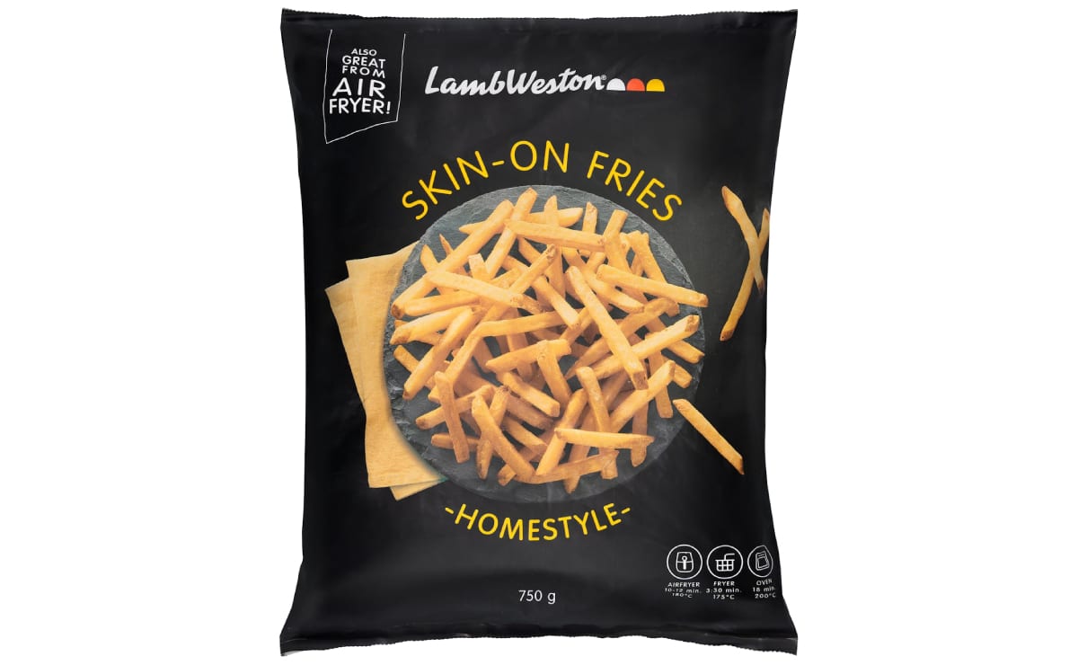 Patatas fritas con piel Lambweston ultracongeladas PP