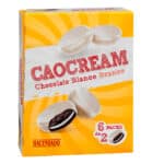 Galletas Caocream chocolate blanco Hacendado rellenas de crema de Mercadona