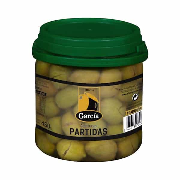 Aceitunas Olives Garcia partida con hueso