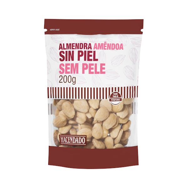 Almendra natural Hacendado sin piel