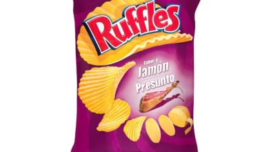 Patatas fritas onduladas Ruffles sabor jamón