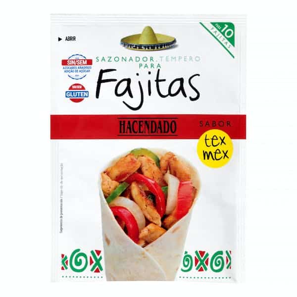 Sazonador para fajitas Hacendado sabor tex-mex