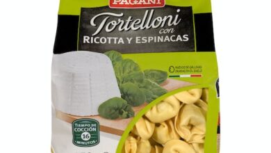 Tortellini con ricotta y espinacas Pagani