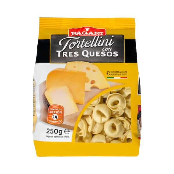 Tortellini con tres quesos Pagani